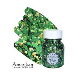 Pixie Paint Glitter | Absinte Green 30 gr | | Für Haut & Haar | Festivalglitter