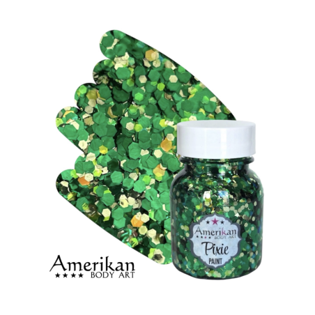 Pixie Paint Glitter | Absinte Green 30 gr | | Für Haut & Haar | Festivalglitter
