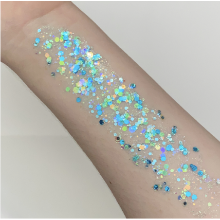 Pixie Paint Glittergel | Blue Monday 30gr. | | Für Haut & Haar | Festivalglitter