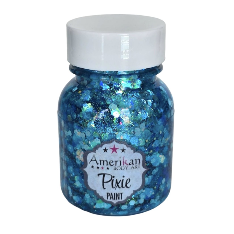 Pixie Paint Glittergel | Blue Monday 30gr. | | Für Haut & Haar | Festivalglitter
