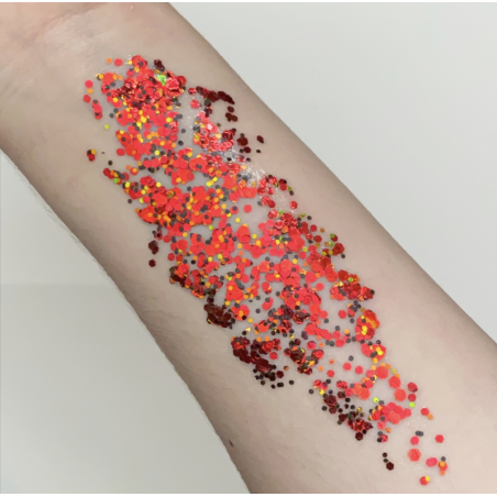 Pixie Paint Glittergel |  Drop Dead Red 30 gr | | Für Haut & Haar | Festivalglitter