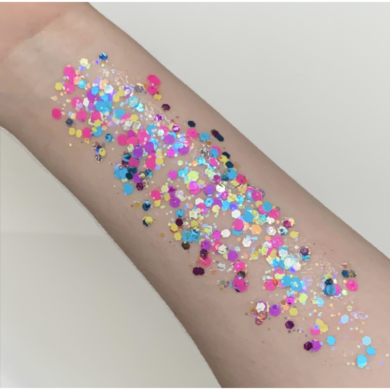 Pixie Paint Glittergel |  Happy 30gr. | | Für Haut & Haar | Festivalglitter