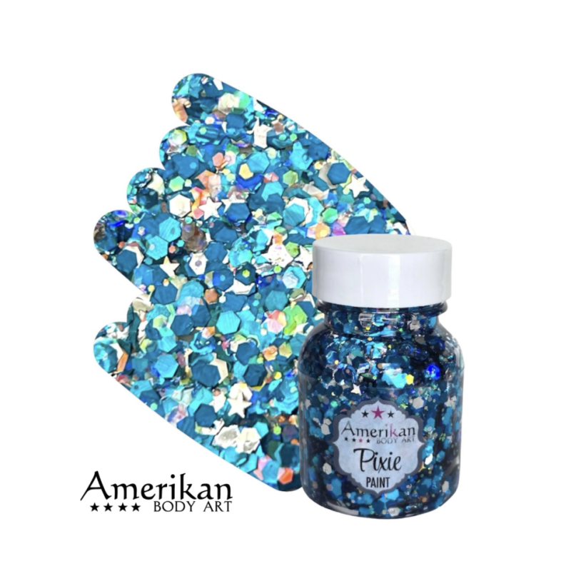 Pixie Paint Glittergel | Midnight Blue 30gr. | | Für Haut & Haar | Festivalglitter