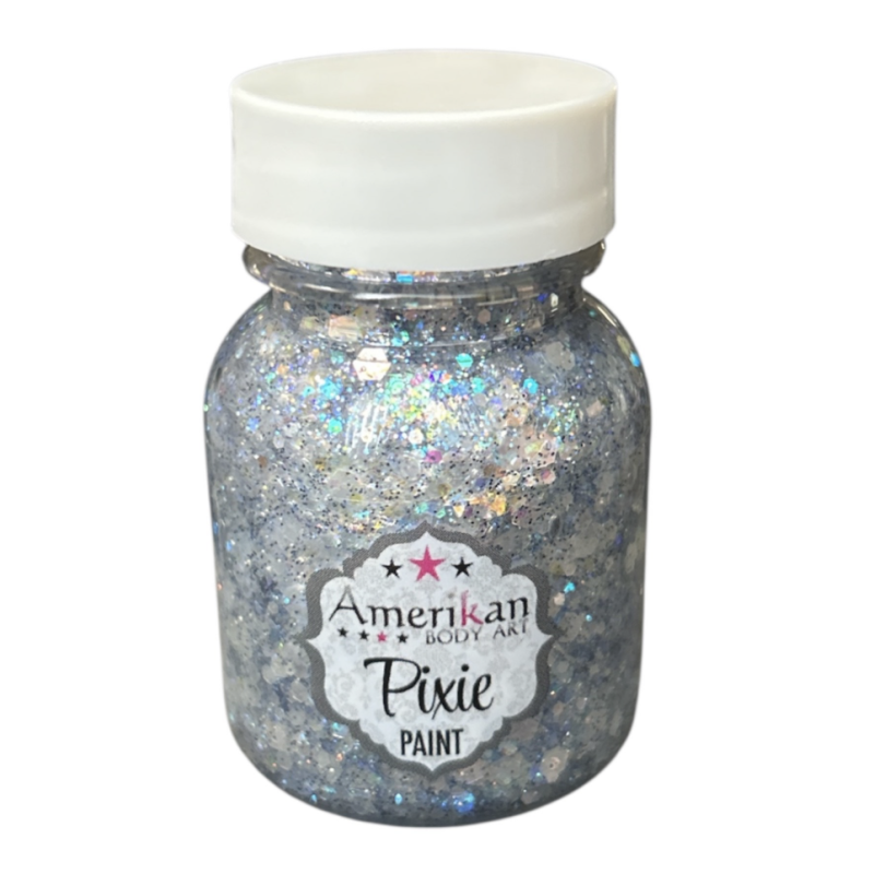 Pixie Paint Glittergel | Moonlight Silver 30 gr | | Für Haut & Haar | Festivalglitter