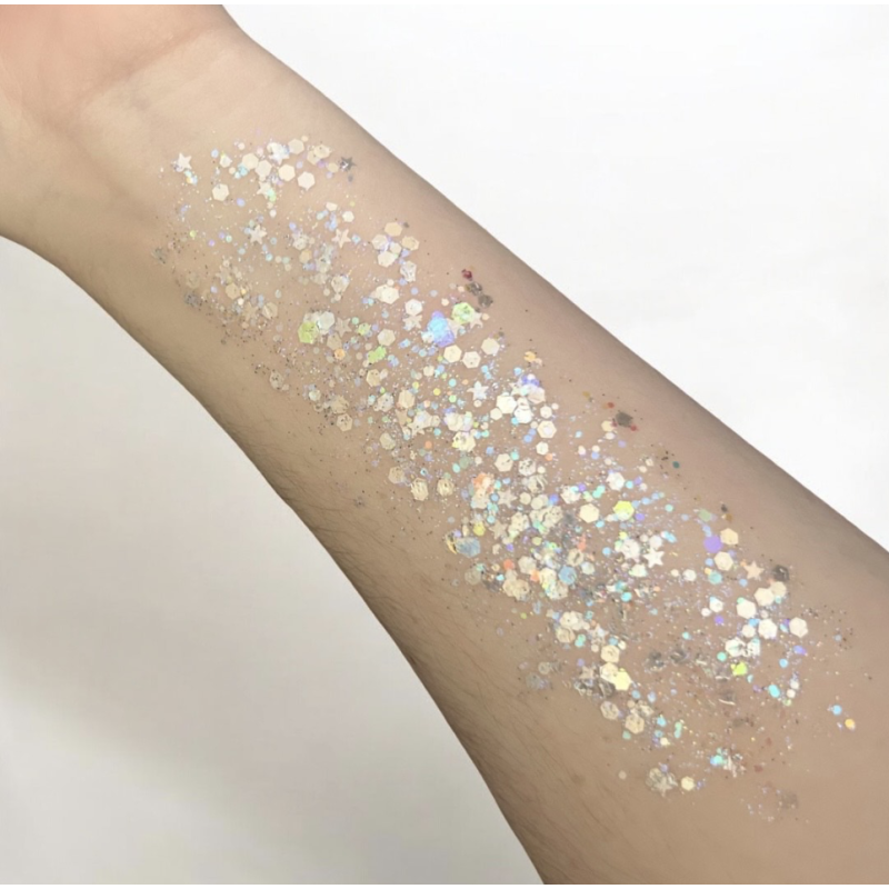 Pixie Paint Glittergel | Moonlight Silver 30 gr | | Für Haut & Haar | Festivalglitter