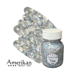 Pixie Paint Glittergel | Moonlight Silver 30 gr | | Für Haut & Haar | Festivalglitter