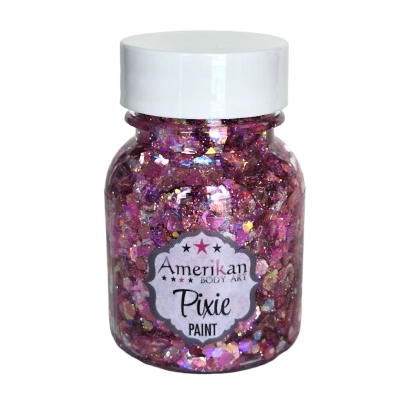 Pixie Paint Glittergel | Pretty in Pink 30gr | | Für Haut & Haar | Festivalglitter