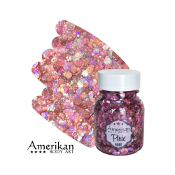 Pixie Paint Glittergel | Pretty in Pink 30gr | | Für Haut & Haar | Festivalglitter