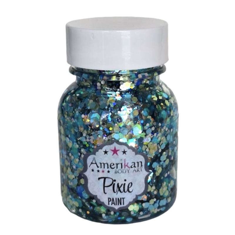 Pixie Paint Glittergel | Splash Blue 30gr. | | Für Haut & Haar | Festivalglitter