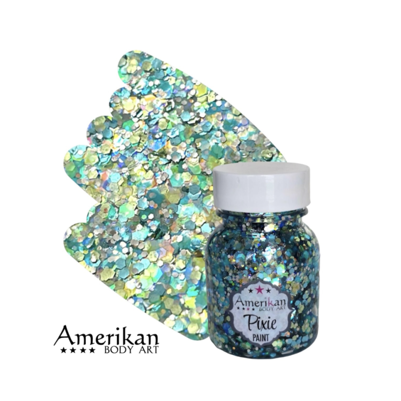 Pixie Paint Glittergel | Splash Blue 30gr. | | Für Haut & Haar | Festivalglitter