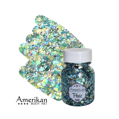 Pixie Paint Glittergel | Splash Blue 30gr. | | Für Haut & Haar | Festivalglitter