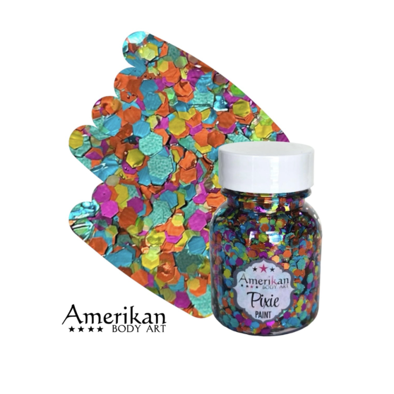 Pixie Paint Glittergel |  Tropical Whimsy 30gr | | Für Haut & Haar | Festivalglitter