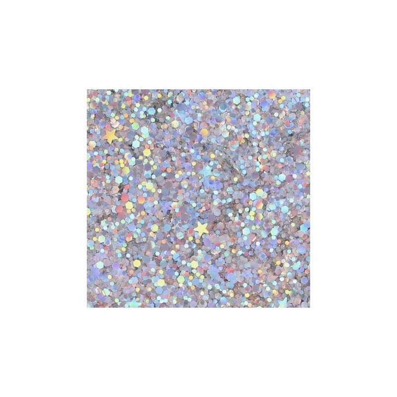 Superstar Cosmetic Glitter | Chunky Glitter Cream | Silver Starlight 10ml