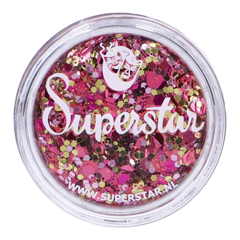 Superstar Cosmetic Glitter | Chunky Glitter Cream |  Pink Lady 10ml