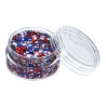 Superstar Cosmetic Glitter | Chunky Glitter Cream | Red White Blue  10ml