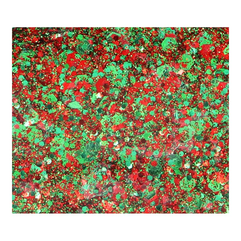 Superstar Cosmetic Glitter | Chunky Glitter Cream | Red Green Kraaiendonk 10ml