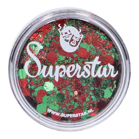 Superstar Cosmetic Glitter | Chunky Glitter Cream | Red Green Kraaiendonk 10ml