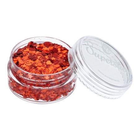 Superstar Cosmetic Glitter | Chunky Glitter Cream | Orange Red Kielegat 10ml