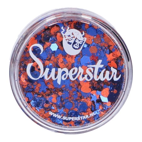Superstar Cosmetic Glitter | Chunky Glitter Cream | Orange Blue Lampegat 10ml