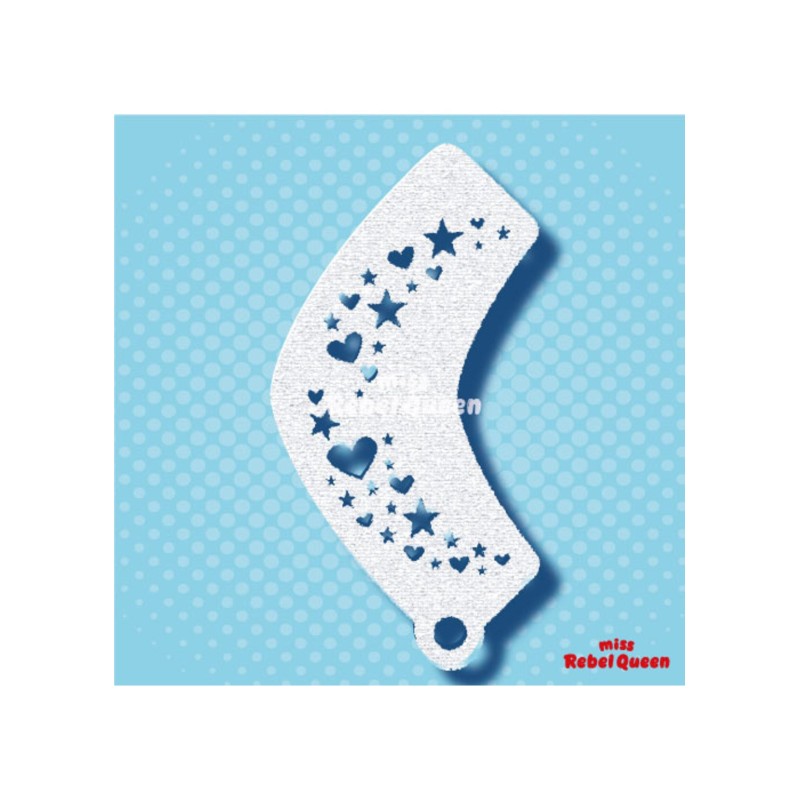 MRQ Face Paint Stencil | Herzen und Sterne