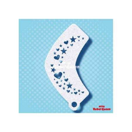 MRQ Face Paint Stencil | Herzen und Sterne