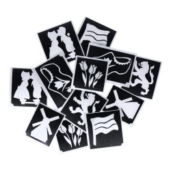 Superstar Glitzer-Tattoo-Set DINO| 12 niedliche Schablonen