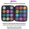Jest Paint - Ultimate Professionelles Face Painting Case mit Zwei Herausnehmbaren Schaumstoff-Einsätzen