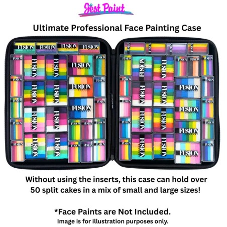 Jest Paint - Ultimate Professionelles Face Painting Case mit Zwei Herausnehmbaren Schaumstoff-Einsätzen