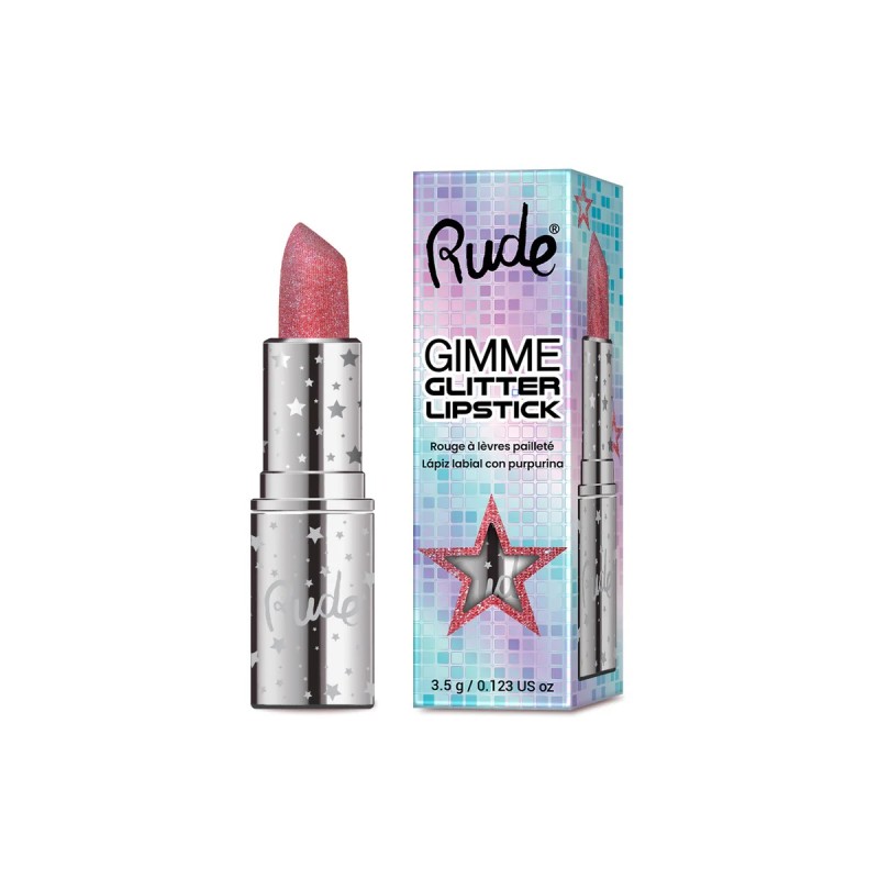Der Gimme Glitter Lipstick sorgt für intensive Farbe mit funkelndem Glitter-Finish und verleiht deinen Lippen!