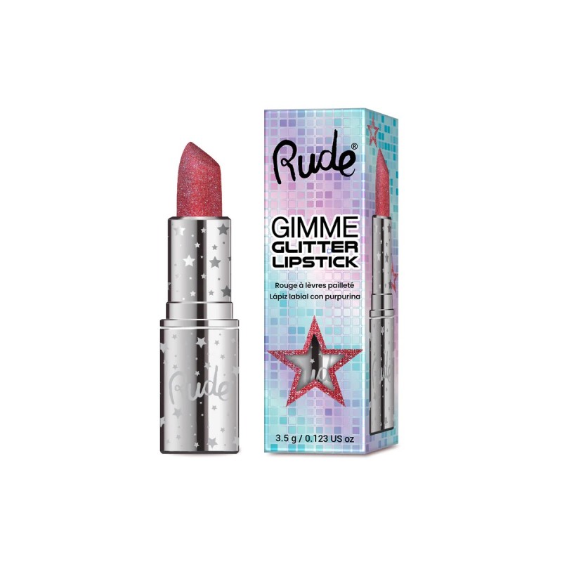 Der Gimme Glitter Lipstick sorgt für intensive Farbe mit funkelndem Glitter-Finish und verleiht deinen Lippen!
