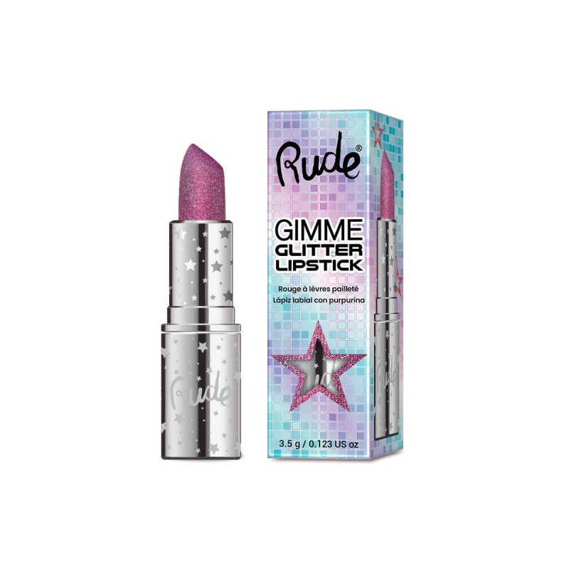 Der Gimme Glitter Lipstick sorgt für intensive Farbe mit funkelndem Glitter-Finish und verleiht deinen Lippen!