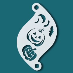 Schminkschablone Details | Superstar Facepaint Stencil - Spooky Pumpkins  SJ-77091