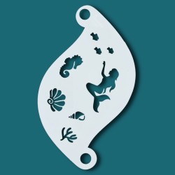 Schminksjabloon voor details | Superstar Facepaint Stencil - Mermaid  SJ-77078